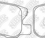 Колодки задние (MITSUBISHI ASX, OUTLANDER II, PAJERO III-IV) PN3450 NIBK