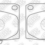 Колодки тормозные дисковые SUBARU FORESTER 2.0 98-02/IMPREZA 2.0 94-  PN7463 NIBK