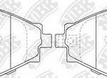 Колодки передние с датч.износа (CHEVROLET LACETTI (J200)/ DAEWOO LANOS /NEXIA 14") PN0374 NIBK