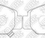 Колодки тормозные HONDA CIVIC 01-05/FR-V 1.7-2.2 05-/STREAM 1.7/2.0 01- передние PN8465 NIBK