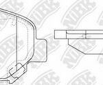 Колодки тормозные NISSAN QASHQAI 1.6/2.0 07-/X-TRAIL 07- передние PN2801 NIBK