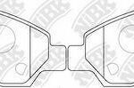 Колодки тормозные дисковые перед NIBK