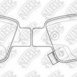 Колодки тормозные дисковые HONDA CR-V 2007 PN8809 NIBK