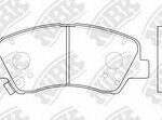 Колодки тормозные дисковые перед NIBK
