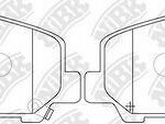 Колодки тормозные дисковые NIBK