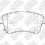 Колодки тормозные дисковые перед NIBK