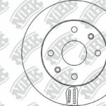 Диск тормозной NISSAN MICRA 03-/NOTE 06-/RENAULT MEGANE 03-/CLIO 05- перед RN1187 NIBK