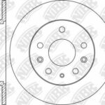 Диск тормозной MAZDA 6 07/MX-5 08/MAZDA 323 0104/MAZDA 626 9902 задний RN1208 NIBK