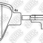 Колодки тормозные дисковые зад NIBK