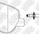 Колодки тормозные дисковые перед NIBK