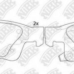 Колодки тормозные дисковые NIBK PN0834