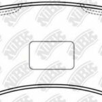 Колодки тормозные дисковые зад NIBK