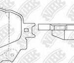 Колодки тормозные дисковые MAZDA 6 2013 PN25002 NIBK