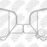 Колодки тормозные дисковые MITSUBISHI OUTLANDER 2012 PN25003 NIBK