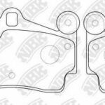 Колодки тормозные дисковые (с датчиком износа) (AUDI Q7 (4L), PORSCHE CAYENNE (955)  PN0347W NIBK