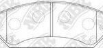 Колодки тормозные дисковые CHEVROLET TAHOE 2007-2013 PN0400 NIBK