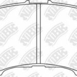 Колодки тормозные дисковые перед NIBK