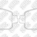 Колодки тормозные дисковые NISSAN TEANA 2013 PN2807 NIBK
