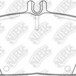 Колодки тормозные дисковые перед NIBK