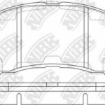 Колодки тормозные дисковые SUZUKI SX4 13-/VITARA 15-  PN9809 NIBK