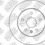 Диск тормозной задний CHEVROLET CRUZE/OPEL ASTRA J R15 09- D268мм RN34002 NIBK