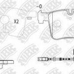 Колодки тормозные дисковые перед NIBK