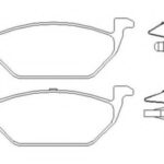 Колодки тормозные дисковые перед BREMBO