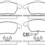 Колодки тормозные дисковые перед BREMBO