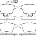 Колодки тормозные дисковые перед BREMBO