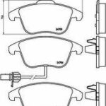 Колодки тормозные дисковые перед BREMBO