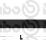 Шланг тормозной задний VW POLO 10- LH=RH/POLO VI 20- BREMBO