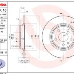 Диск тормозной задний невентилируемый BREMBO