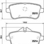 Колодки тормозные дисковые BREMBO