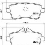 Колодки тормозные дисковые BREMBO
