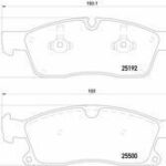 Колодки тормозные дисковые перед BREMBO
