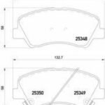 Колодки тормозные дисковые перед BREMBO