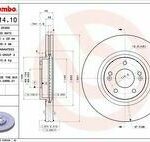 Диск тормозной передний вентилируемый 321мм BREMBO