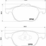 Колодки тормозные дисковые перед BREMBO