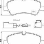 Колодки тормозные дисковые зад BREMBO
