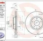 Диск тормозной MAZDA 6 12-/CX-5 11- передний вент. BREMBO