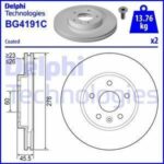 Торм.диск перед.вент.[276x26] 5 отв.[min 2] DELPHI