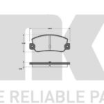 Колодки тормозные дисковые NK