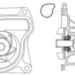 Насос водяной для а/м Mazda 3 (BK) (03-) 1.4/1.5/1.6 (LWP 2503) LUZAR