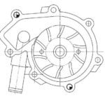 Насос водяной для а/м SsangYong Kyron (05-)/Actyon (05-)/Rexton (06-) 2.0Xdi/2.7Xdi Euro-4 (LWP 1751 LUZAR