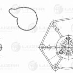 Насос водяной для а/м VW Touareg (02-)/Audi Q7 (06-) 3.6FSI (LWP 1831) LUZAR