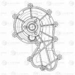 Насос водяной для а/м Audi A6 (04-) 2.8i/3.2i (LWP 1832) LUZAR