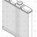 Радиатор отоп. для а/м Лада 2190 Гранта FL (18-) (LRh 0195) LUZAR