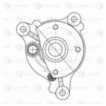 Насос водяной для а/м Kia Sorento (02-)/Hyundai H-1 Starex (97-) 2.5D (LWP 0813) LUZAR