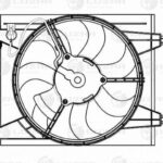 Э/вентилятор кондиц. для а/м KIA Cerato I (04-) 1.6i/2.0i (с кожухом) (LFAC 0820) LUZAR