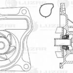 Насос водяной для а/м BMW 5 (F10) (10-)/X6 (E71) (07-) 4.4i [N63] (LWP 2602) LUZAR